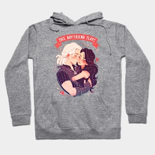 This Boyfriend Slays - Anime Style - Witcher Hoodie